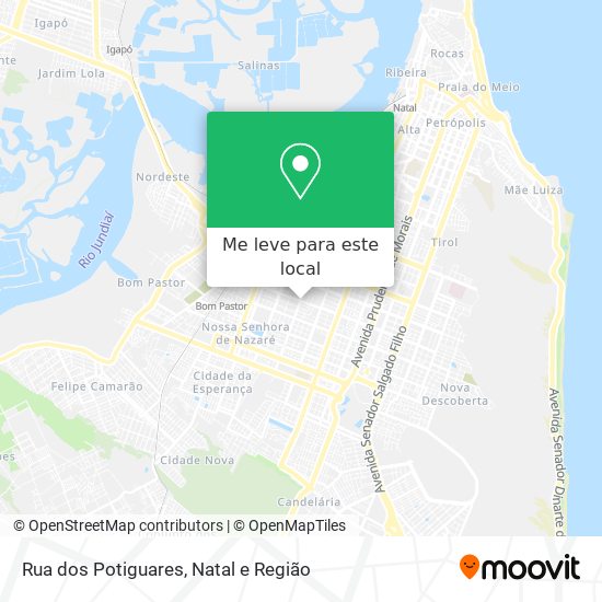 Rua dos Potiguares mapa