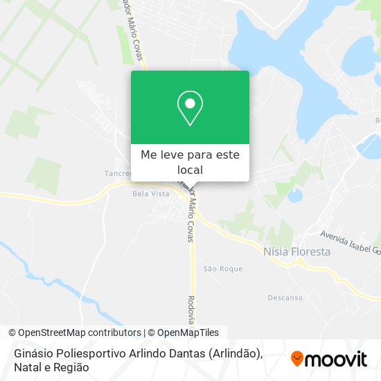 Ginásio Poliesportivo Arlindo Dantas (Arlindão) mapa