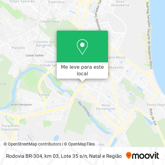 Rodovia BR-304, km 03, Lote 35 s / n mapa