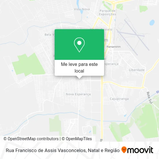 Rua Francisco de Assis Vasconcelos mapa