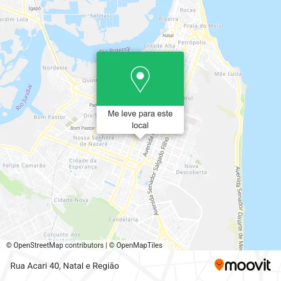 Rua Acari 40 mapa