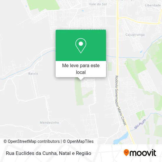 Rua Euclides da Cunha mapa