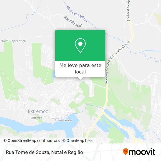 Rua Tome de Souza mapa