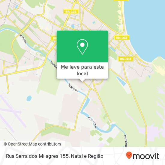 Rua Serra dos Milagres 155 mapa