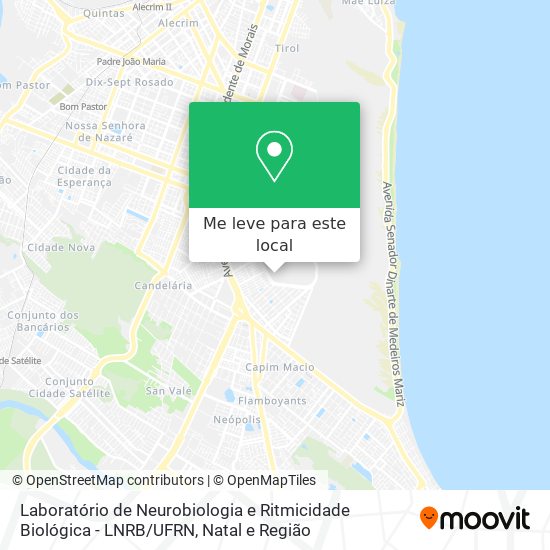 Laboratório de Neurobiologia e Ritmicidade Biológica - LNRB / UFRN mapa