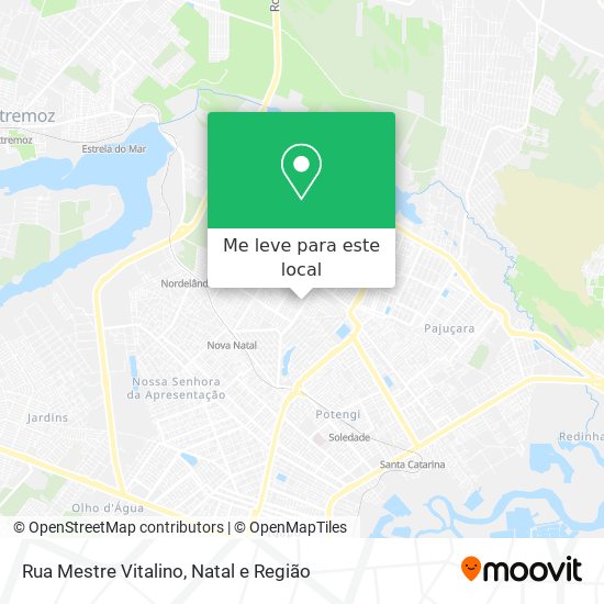 Rua Mestre Vitalino mapa