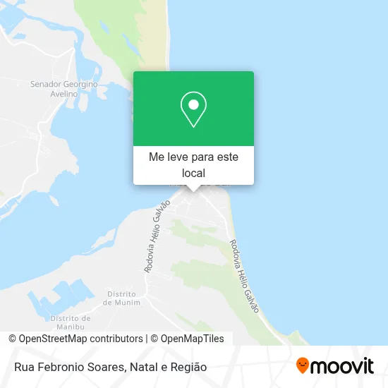 Rua Febronio Soares mapa