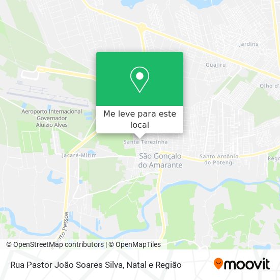 Rua Pastor João Soares Silva mapa