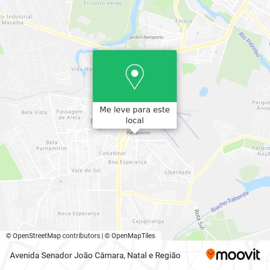 Avenida Senador João Câmara mapa