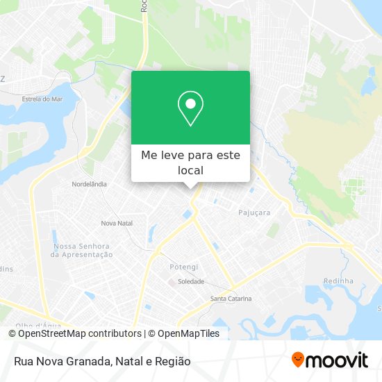 Rua Nova Granada mapa