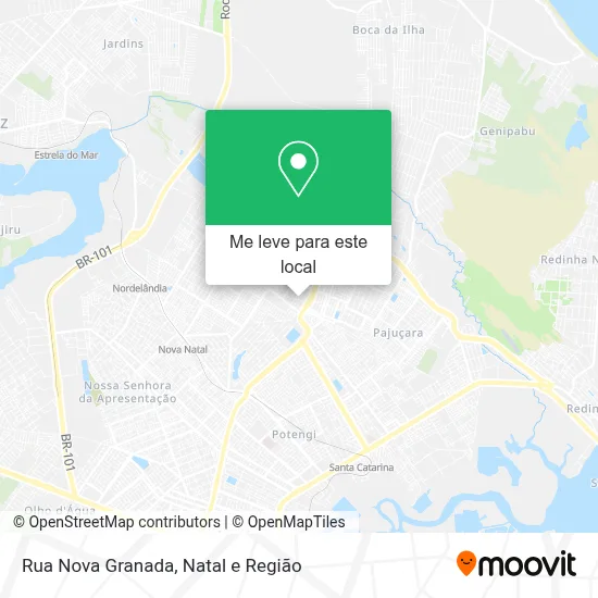 Rua Nova Granada mapa