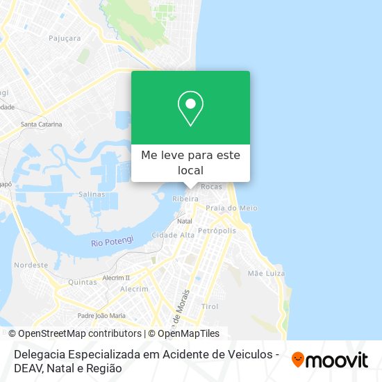 Delegacia Especializada em Acidente de Veiculos - DEAV mapa