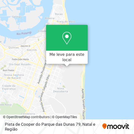 Pista de Cooper do Parque das Dunas 79 mapa