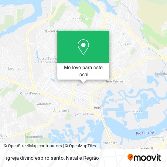igreja divino espiro santo mapa