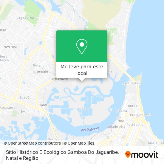 Sítio Histórico E Ecológico Gamboa Do Jaguaribe mapa