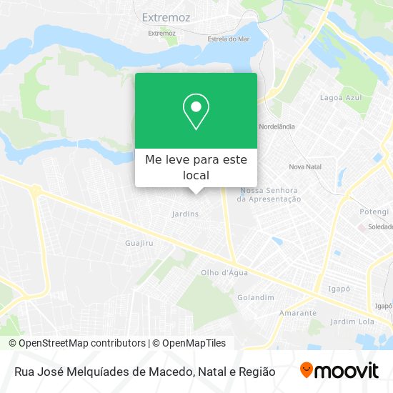 Rua José Melquíades de Macedo mapa