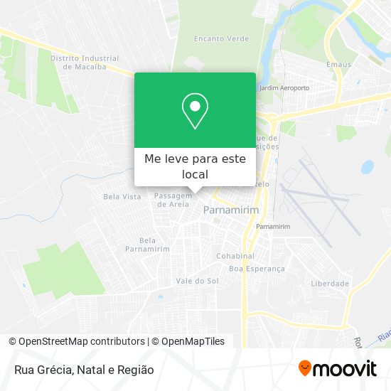 Rua Grécia mapa