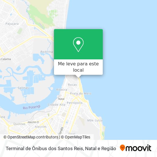 Terminal de Ônibus dos Santos Reis mapa