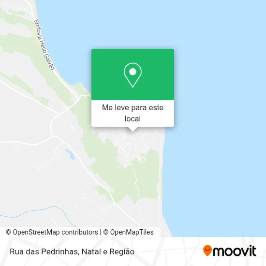 Rua das Pedrinhas mapa
