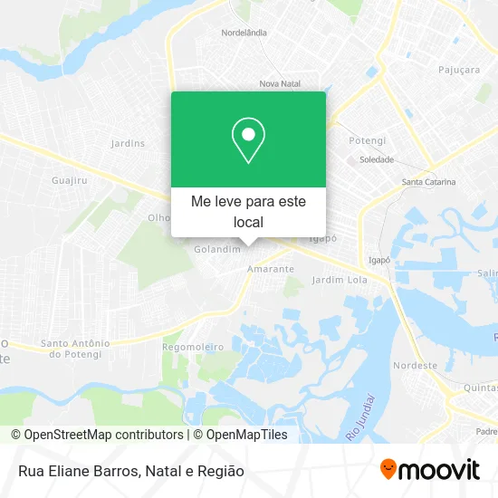 Rua Eliane Barros mapa