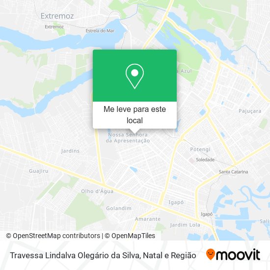 Travessa Lindalva Olegário da Silva mapa