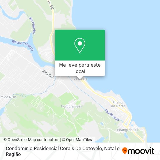 Condomínio Residencial Corais De Cotovelo mapa