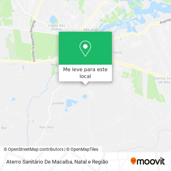 Aterro Sanitário De Macaíba mapa