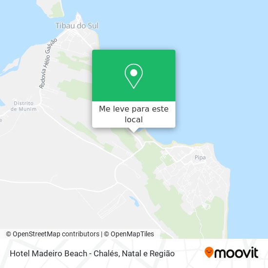 Hotel Madeiro Beach - Chalés mapa
