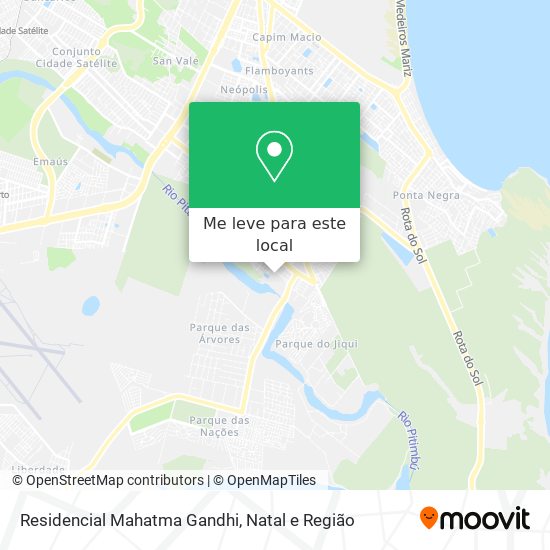 Residencial Mahatma Gandhi mapa