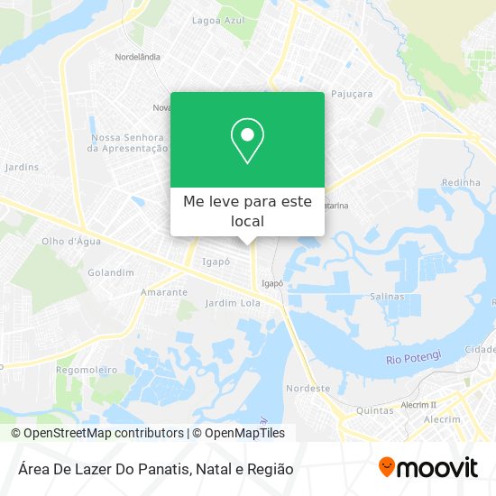 Área De Lazer Do Panatis mapa