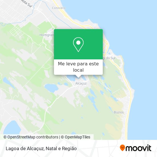 Lagoa de Alcaçuz mapa