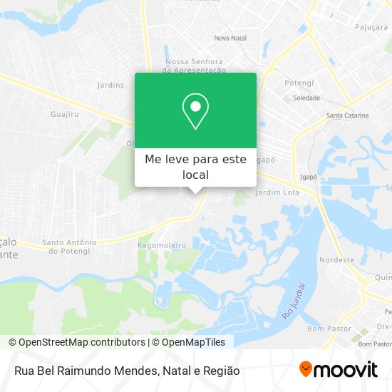 Rua Bel Raimundo Mendes mapa