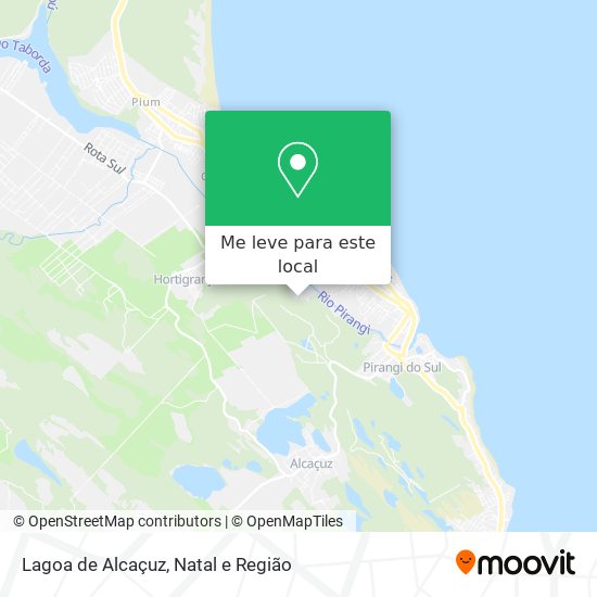 Lagoa de Alcaçuz mapa