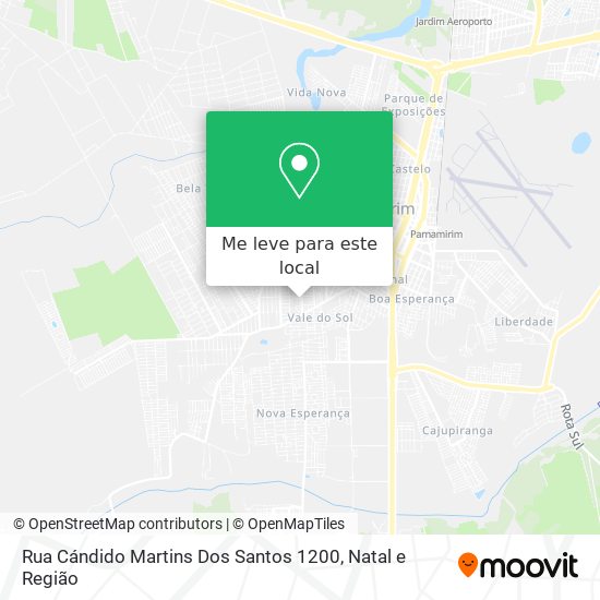 Rua Cándido Martins Dos Santos 1200 mapa
