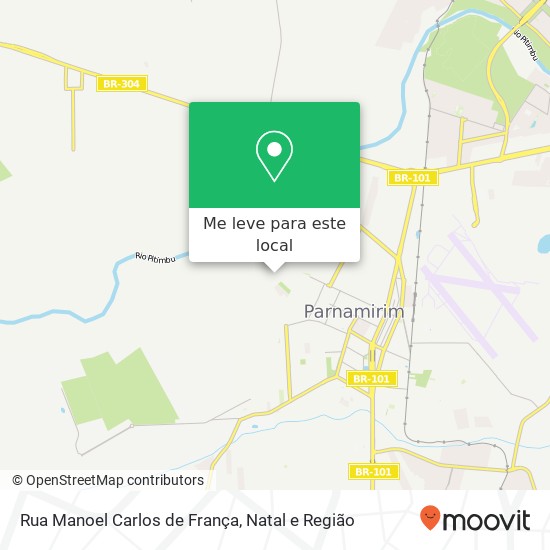 Rua Manoel Carlos de França mapa