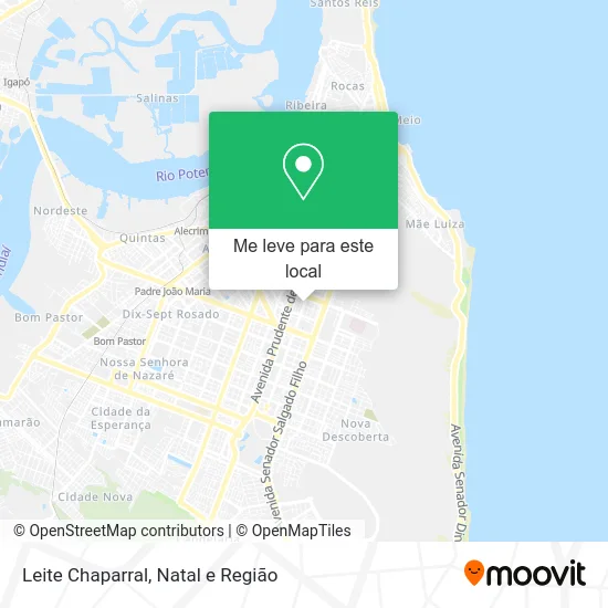 Leite Chaparral mapa