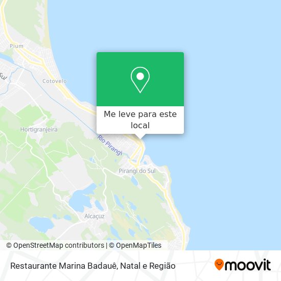 Restaurante Marina Badauê mapa