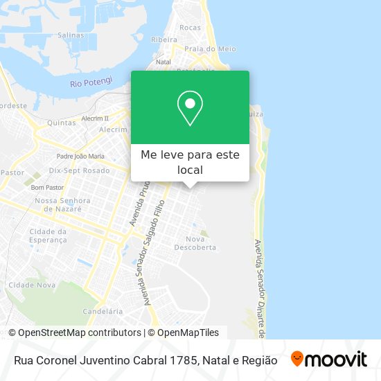Rua Coronel Juventino Cabral 1785 mapa