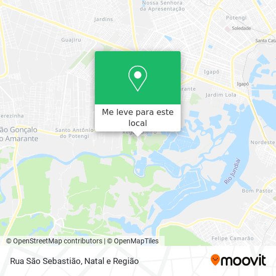 Rua São Sebastião mapa