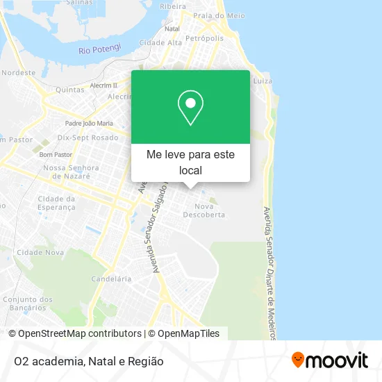 O2 academia mapa