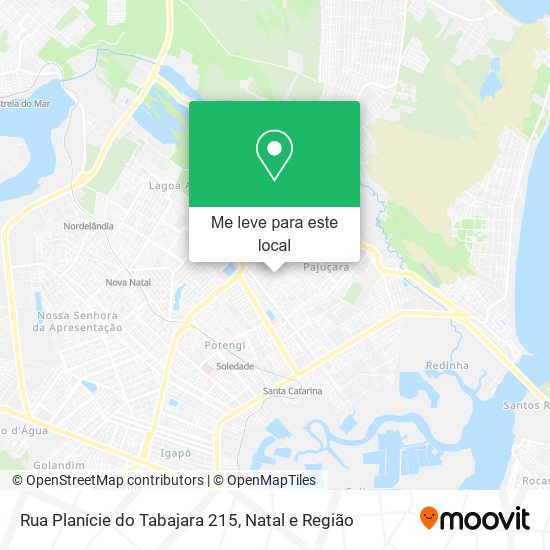 Rua Planície do Tabajara 215 mapa