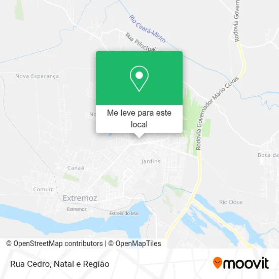 Rua Cedro mapa