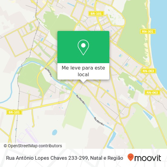 Rua Antônio Lopes Chaves 233-299 mapa