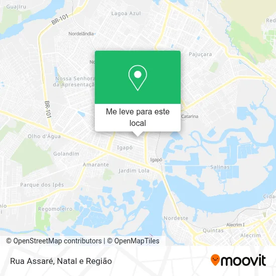 Rua Assaré mapa