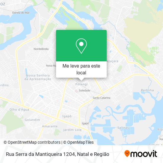 Rua Serra da Mantiqueira 1204 mapa