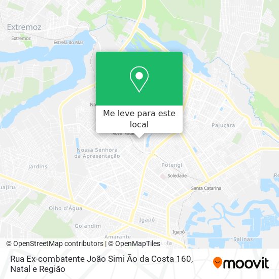 Rua Ex-combatente João Simi Ão da Costa 160 mapa