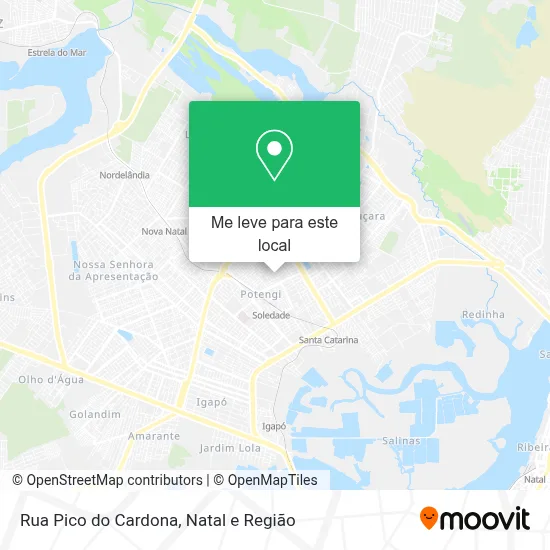 Rua Pico do Cardona mapa