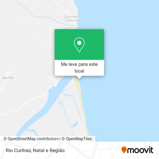 Rio Cunhaú mapa