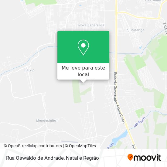 Rua Oswaldo de Andrade mapa