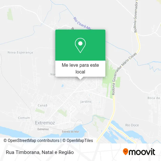 Rua Timborana mapa